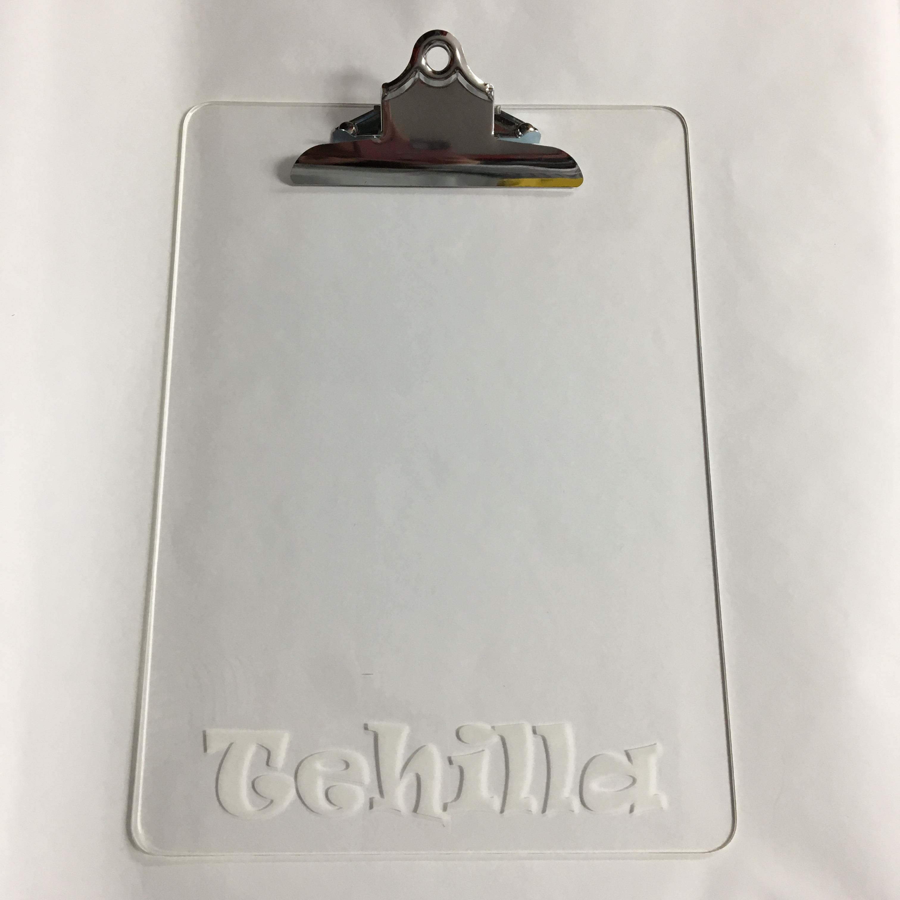 Acrylic Clipboard 10 x 14 Engraved